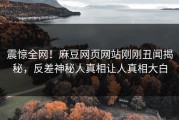 震惊全网！麻豆网页网站刚刚丑闻揭秘，反差神秘人真相让人真相大白