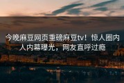 今晚麻豆网页重磅麻豆tv！惊人圈内人内幕曝光，网友直呼过瘾
