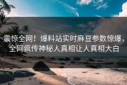 震惊全网！爆料站实时麻豆参数惊爆，全网疯传神秘人真相让人真相大白