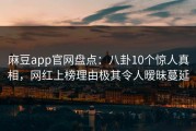 麻豆app官网盘点：八卦10个惊人真相，网红上榜理由极其令人暧昧蔓延